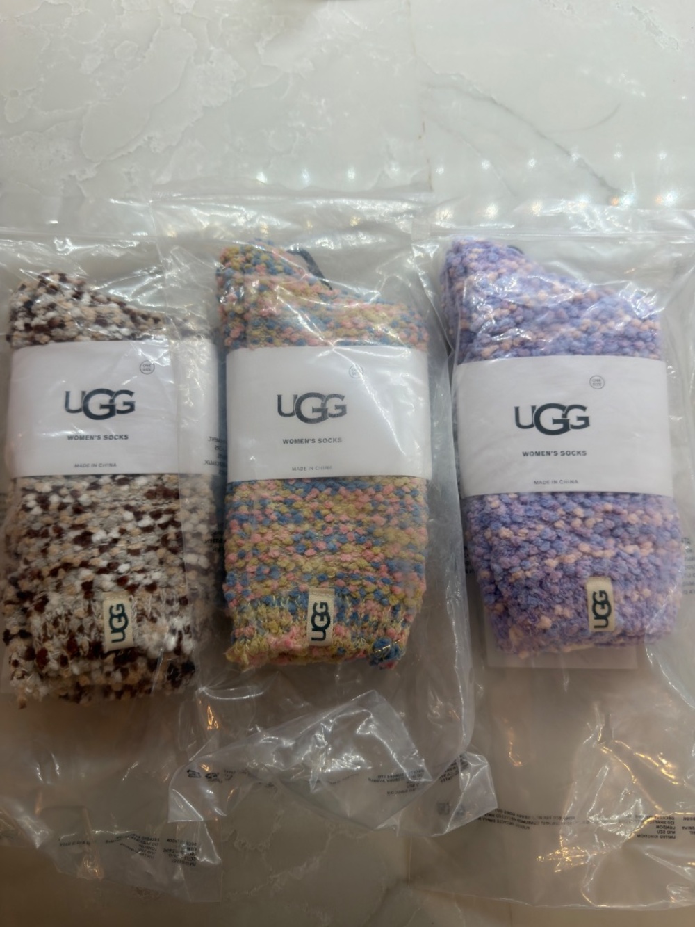 UGG socks one size three pairs